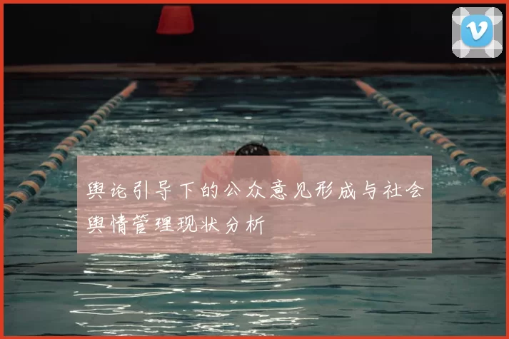 舆论引导下的公众意见形成与社会舆情管理现状分析